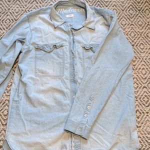 Madewell chambray button up shirt